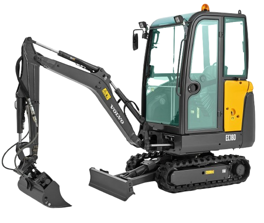 Аренда миниэкскаватора Volvo EC 18D