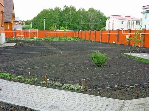 Выравнивание участка
